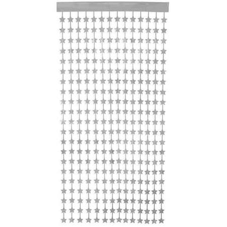 Metallic Silver Star Door Curtain I Party Backdrops I My Dream Party Shop UK