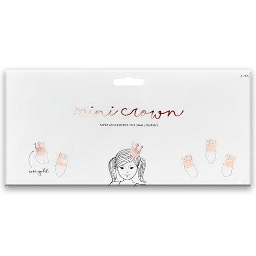Rose Gold Mini Party Crowns I Rose Dressing Up Party Supplies I My Dream Party Shop UK