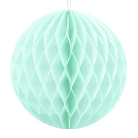 Mint Green Honeycomb Ball 30 cm I Modern Party Decorations I My Dream Party Shop UK