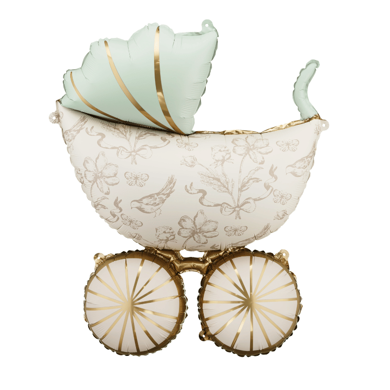 Mint Green Baby Pram Balloon I Baby Shower Balloons I My Dream Party Shop UK