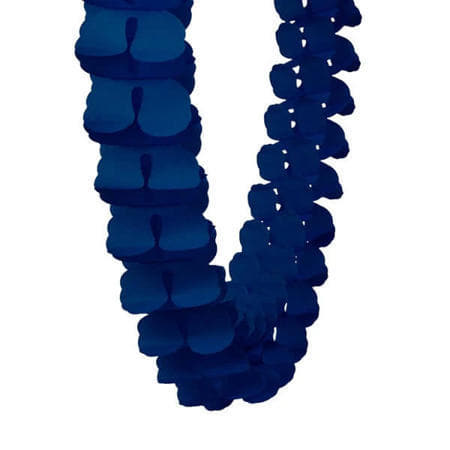 Navy Blue Four Leaf Clover Garland I Tissue Paper Party Decorations I My Dream Party Shop UK