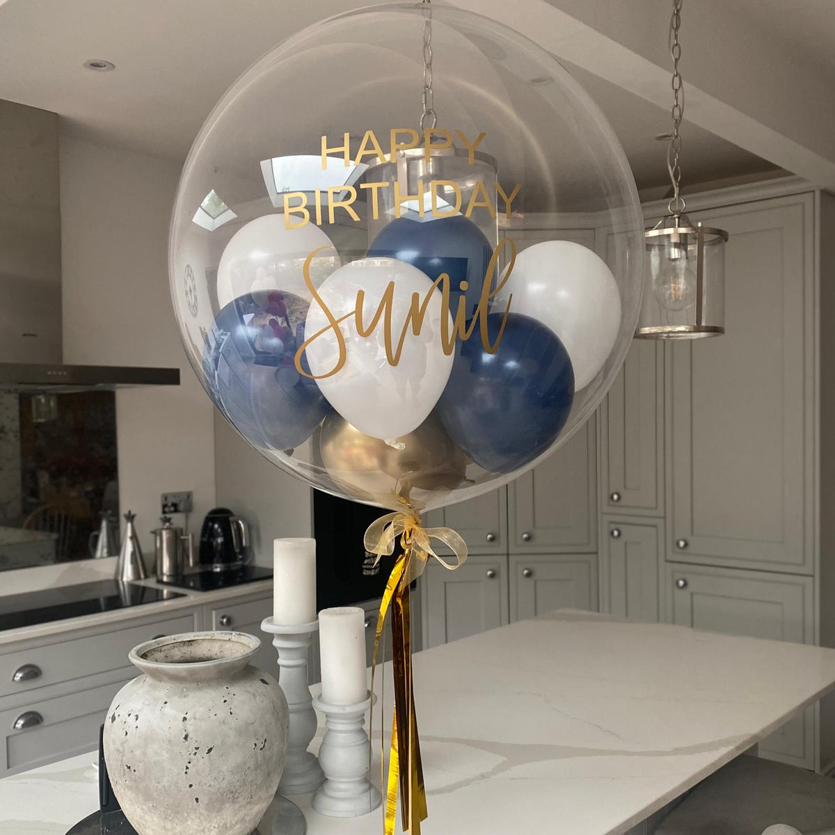 Personalised Bubble Balloon (Helium Inflated for Collection)