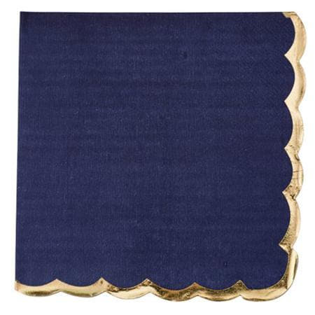 Navy and Gold Scalloped Party Napkins I Navy and Gold Party Supplies I My Dream Party Shop UK