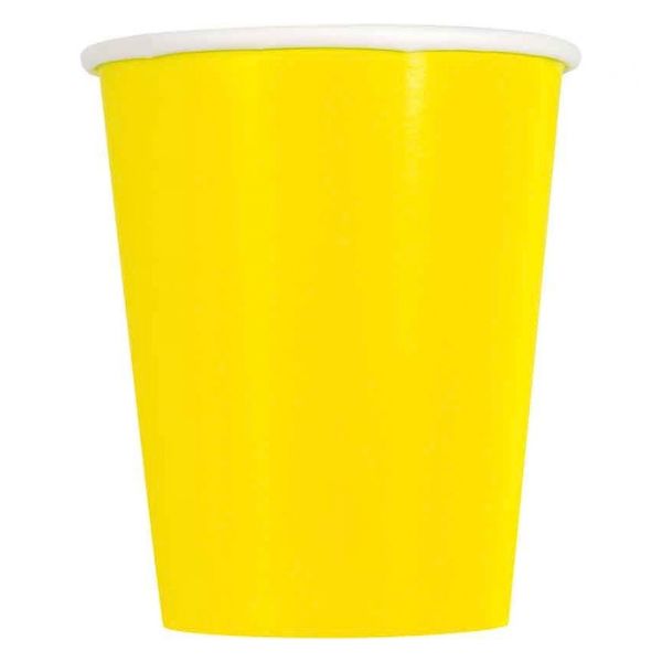 Neon Yellow Party Cups I Yellow Party Decorations and Balloons I My Dream Party Shop UK