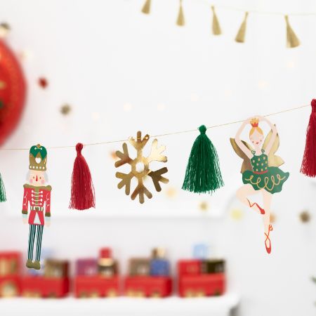 Christmas Nutcracker Party Garland I Christmas Party Decorations I My Dream Party Shop UK