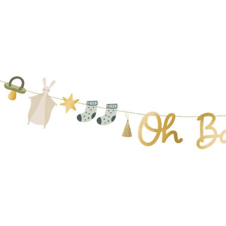 Oh Baby Garland I New Baby Decorations I My Dream Party Shop UK