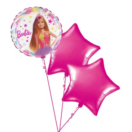 Party Barbie Helium Balloon Trio I Balloons for Collection Ruislip I My Dream Party Shop