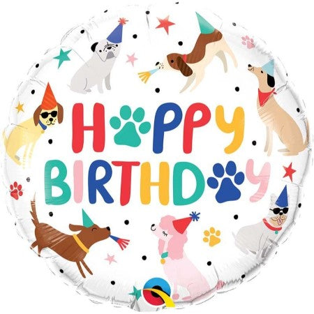 Party Puppies Happy Birthday Balloon I Dog Birthday Party Supplies I My Dream Party Shop UK