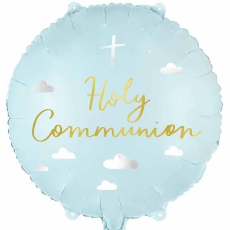 Pastel Blue Clouds Holy Communion Balloon I Holy Communion Decorations I My Dream Party Shop UK