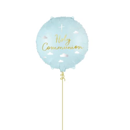 Pastel Blue Holy Communion Balloon I Helium Balloons Ruislip I My Dream Party Shop
