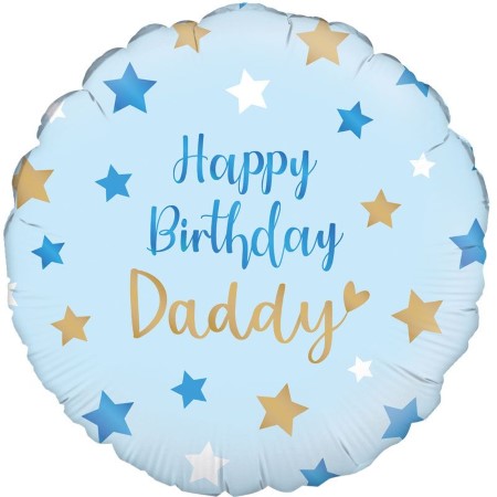 Pastel Blue Happy Birthday Daddy Helium Balloon For Collection I My Dream Party Shop Ruislip