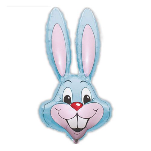 Blue Rabbit Head Supershape Balloon I Easter Party Decorations I My Dream Party Shop UK