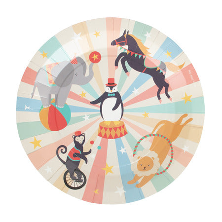 Pastel Circus Party Plates I Pastel Circus Party Decorations I My Dream Party Shop UK