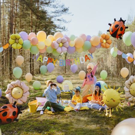 Pastel Daisy Balloons I Pastel Party Supplies I My Dream Party Shop UK