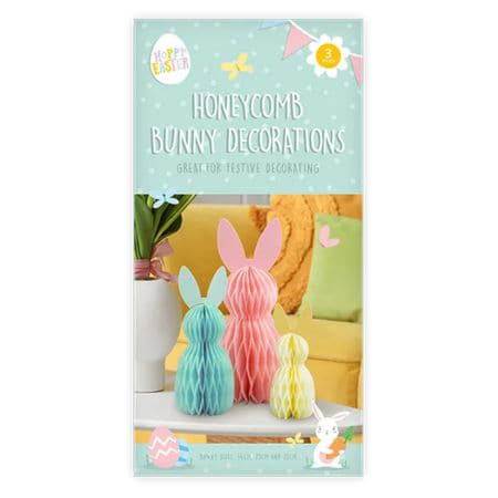Easter Bunny Honeycomb Decorations I Easter Party Decorations I My Dream Party Shop UK