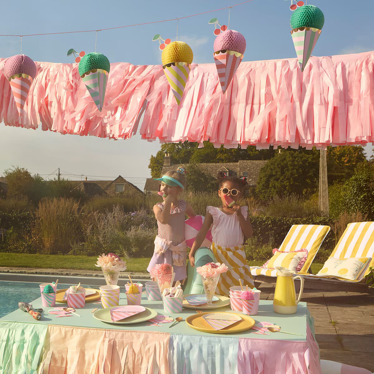 Pastel Ice Cream Party Plates Meri Meri I Ice Cream Party Decorations I My Dream Party Shop UK