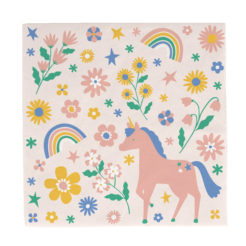 Pastel Magical Unicorn Party Napkins I Unicorn Party Supplies I My Dream Party Shop UK