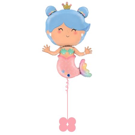 Helium Pastel Mermaid Balloon I Helium Balloons Ruislip I My Dream Party Shop