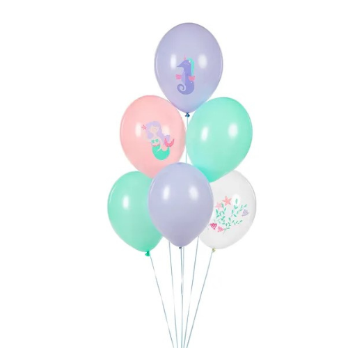Pastel Mermaid Helium Balloon Bouquet I Children's Helium Balloons Ruislip I My Dream Party Shop 