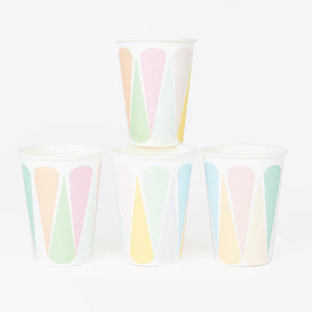 Pastel Stripe Party Cups I Pastel Party Tableware I My Dream Party Shop UK