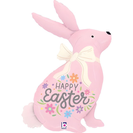 Pastel Pink Happy Easter Bunny Balloon I Easter Balloons I My Dream Party Shop UK