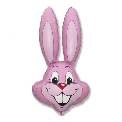 Pastel Pink Rabbit Head Supershape Balloon I Easter Decorations I My Dream Party Shop UK