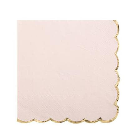 Pink and Gold Scalloped Party Napkins I Pink and Gold Party Supplies I My Dream Party Shop UK