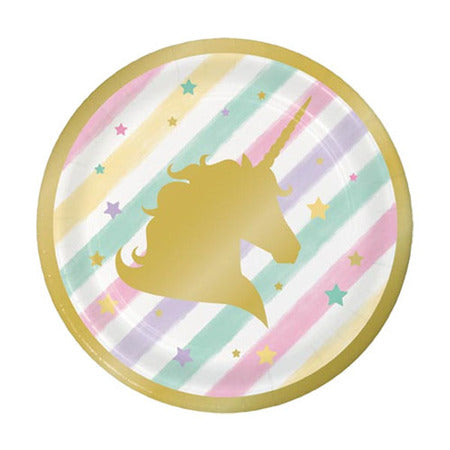 Small Unicorn Sparkle Plates I Unicorn Sparkle Party Supplies I My Dream Party Shop UK