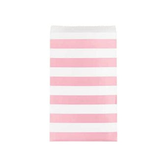 Candy Pink Striped Paper Treat Bags I Pretty Party Bags I My Dream Party Shop I UK