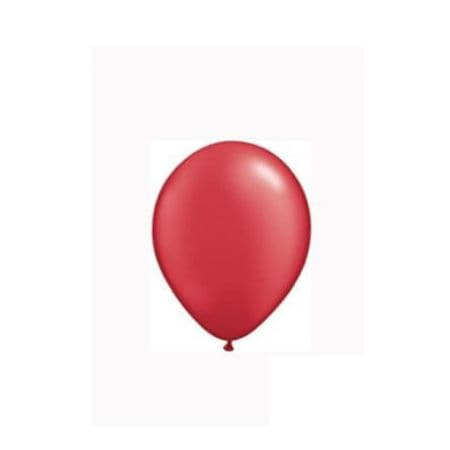Pearl Ruby Red 5 Inch Balloons by Qualatex I Latex Party Balloons I My Dream Party Shop UK