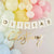 Personalisable Gold Christening Banner I Christening Party Supplies I My Dream Party Shop UK