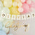 Gold Customised Christening Banner I Christening Decorations I My Dream Party Shop UK