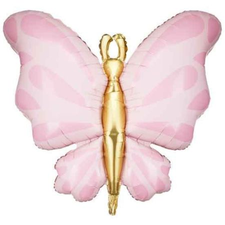 Pastel Pink and Gold Butterfly Balloon  Butterfly Party Decorations I My Dream Party Shop UK
