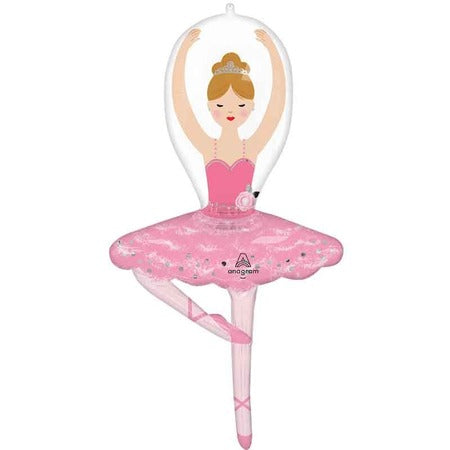 Dancing Ballerina Supershape Balloon I Ballerina Party Supplies I My Dream Party Shop UK