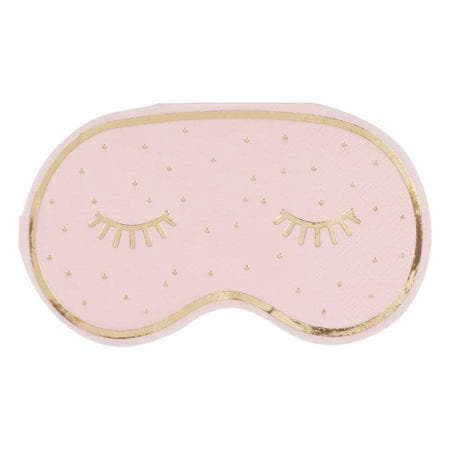 Pink Pamper Party Eye Mask Napkins I Pamper Party Supplies I My Dream Party Shop UK