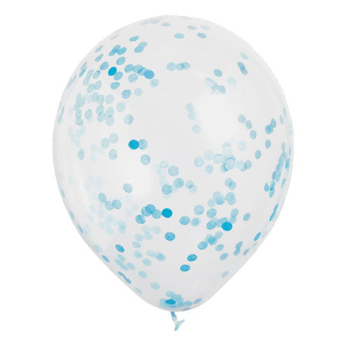 Powder Blue Confetti Balloons I Blue Party Balloons I My Dream Party Shop UK
