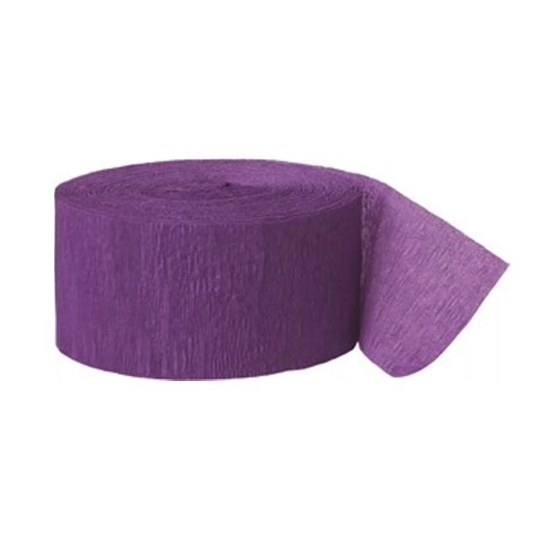 Purple Crepe Streamer I Purple Party Decorations I My Dream Party Shop UK