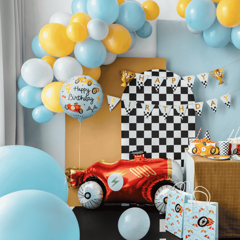 Boy Racer Happy Birthday Balloon (Un-inflated)