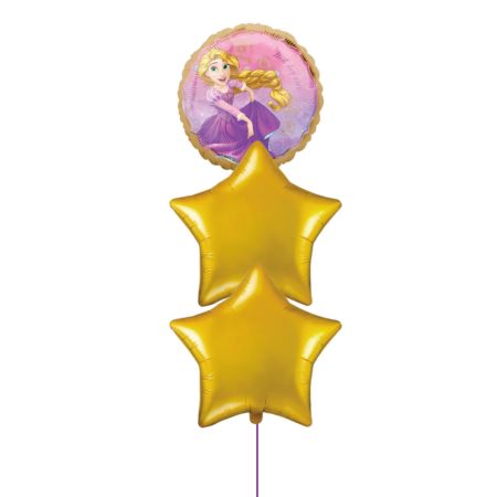 Rapunzel Gold Star Helium Bouquet I Balloons for Collection Ruislip I My Dream Party Shop
