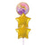 Rapunzel Gold Star Helium Bouquet I Balloons for Collection Ruislip I My Dream Party Shop