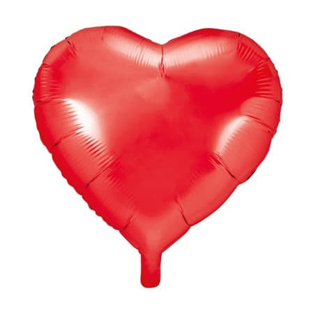 Metallic Red Heart Foil Balloon I My Dream Party Shop I UK