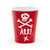 Red Pirate Party Cups I Pirate Party Decorations I My Dream Party Shop UK