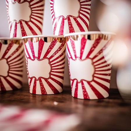 Vintage Circus Party Cups I Circus Party Decorations I My Dream Party Shop UK