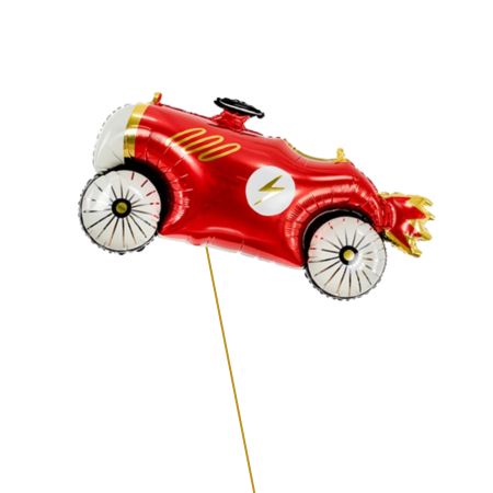 Vintage Red Car Helium Balloon I Father's Day Balloons for Collection I My Dream Party Shop Ruislip