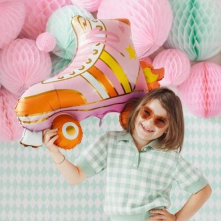 Pink Retro Roller Skate Giant Balloon I Giant Party Balloons I My Dream Party Shop UK
