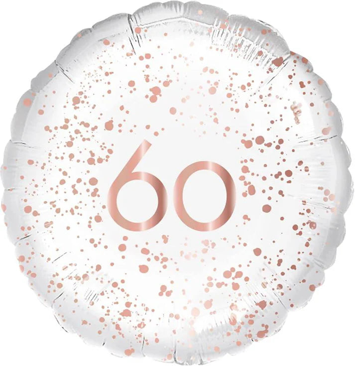 Rose Gold 60th Birthday Balloon I 60th Birthday Party Supplies I My Dream Party Shop UK