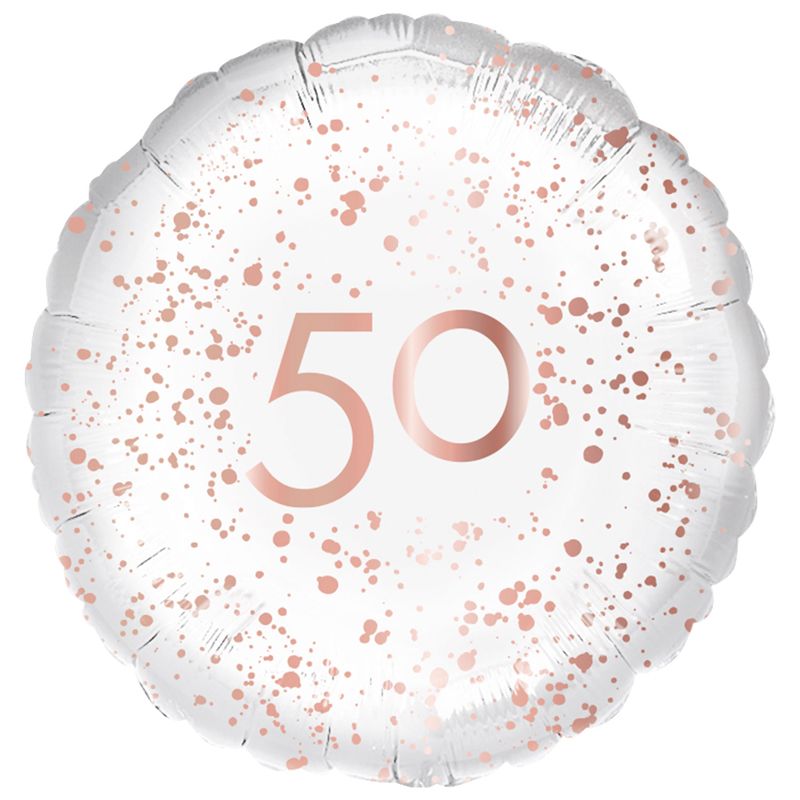 Rose Gold 50th Birthday Balloon I 50th Birthday Party Supplies I My Dream Party Shop UK