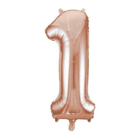 Giant Rose Gold Foil Number One Balloon I My Dream Party Shop UK