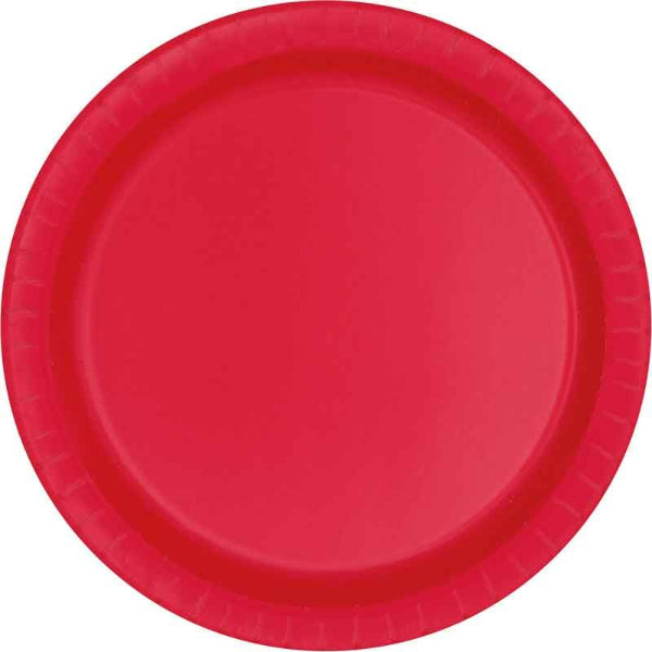 Ruby Red Party Plates I Red Party Supplies and Decorations my Dream Party Shop UK