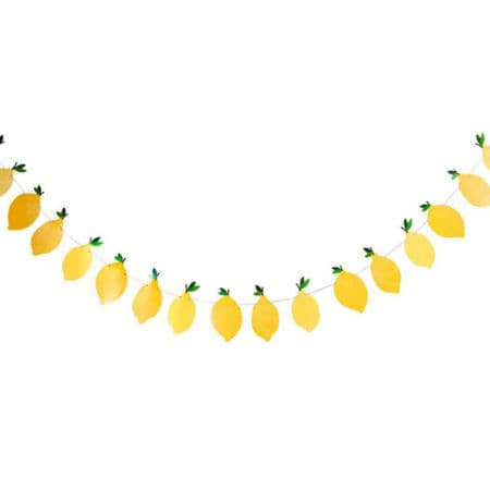 Sicilian Lemon Party Garland I Lemon Party Decorations I My Dream Party Shop UK